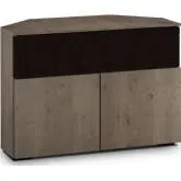 Lancaster 329CR 44" Corner TV Stand AV Cabinet in Barn Board Oak